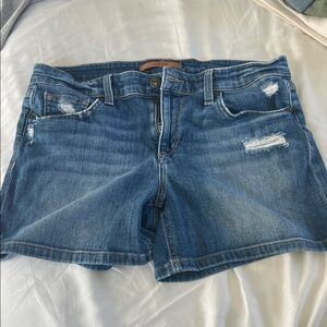 Joe's Jeans Distressed Blue Jean Shorts